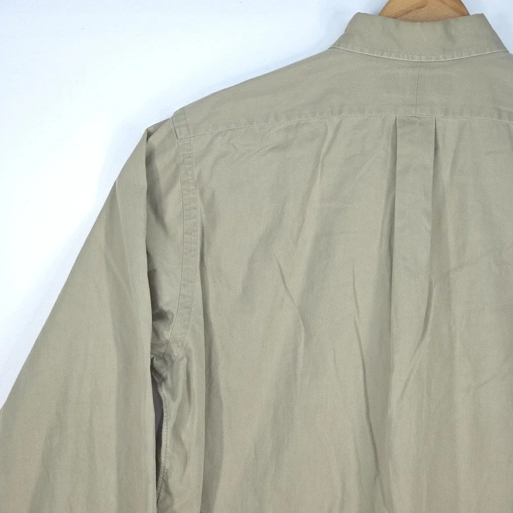 Polo Ralph Lauren 90s Long Sleeve Button Down Shirt Men's Large Heritage Classic
